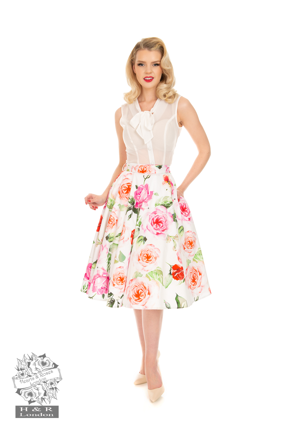 Scarlett Floral Swing Skirt